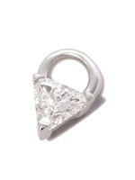 MARIA TASH breloque triangulaire en or blanc 18ct ornée de diamants - Argent