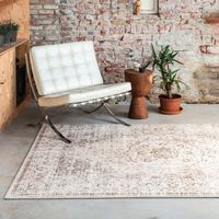 Vloerkleed Vintage Medallion - 160x240cm - Beige Industrieel Vloerkleed - 123vloerkleed.nl is de online webshop voor vloerkleden en woonaccessoires. - thumbnail