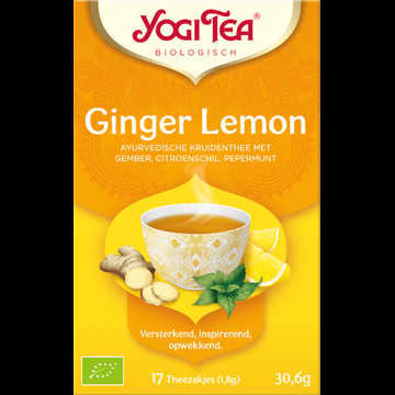 Yogi Tea Biologisch Ginger Lemon Thee 17 Stuks 30,6 g bij Jumbo