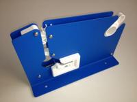 Zakkensluiter metaal blauw met mes 12mm