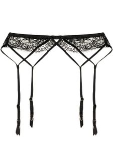 Fleur Du Mal porte-jarretelles à détail en dentelle - Noir