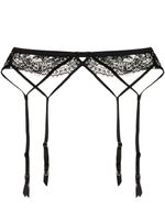 Fleur Du Mal porte-jarretelles à détail en dentelle - Noir