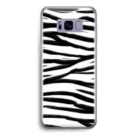 Zebra pattern: Samsung Galaxy S8 Transparant Hoesje