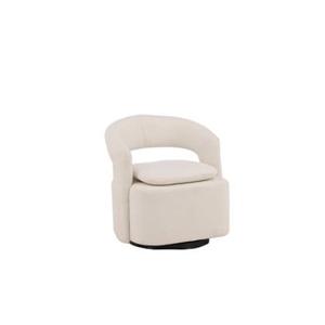 Svea - Teno draaibare fauteuil - boucle - wit