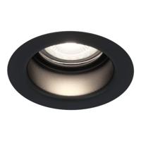 Mari - LED platte inbouwspots met lage inbouwdiepte 58mm - 3,8 Watt 270 Lumen - 6000K Daglicht wit - GU10 LED Module - Verzonken - Dimbaar - Rond - IP65 waterdicht - Zwart
