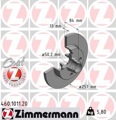 Remschijf Coat Z 460101120