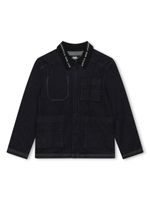 Karl Lagerfeld Kids veste en jean à logo au col - Noir - thumbnail