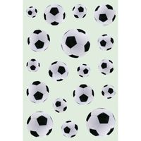 54x Zwart/witte voetballen stickers