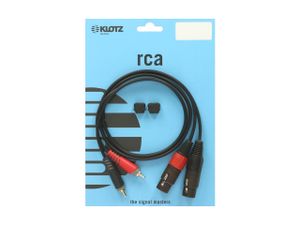 KLOTZ AIS GmbH AT-CF0100 audio kabel 1 m 2 x RCA 2 x XLR (3-pin) Zwart