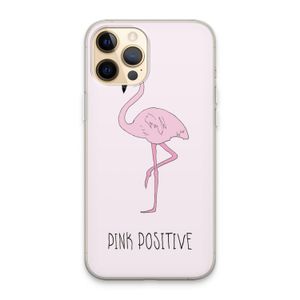 Pink positive: iPhone 13 Pro Max Transparant Hoesje