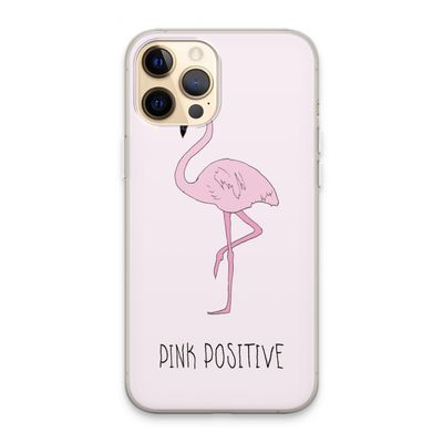 Pink positive: iPhone 13 Pro Max Transparant Hoesje