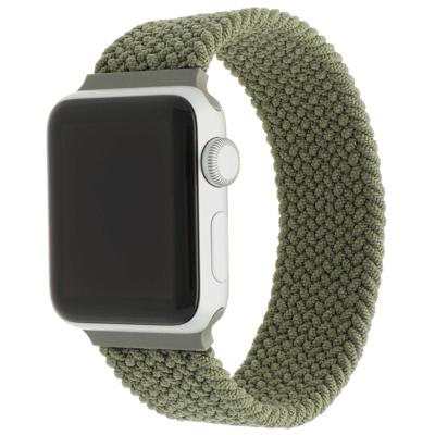 Apple Watch Nylon Gevlochten Solo Band - Inverness Groen - 44, 45, 46 & 49mm - M