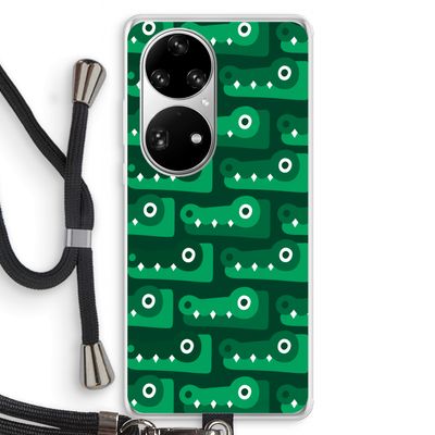 Crocs: Huawei P50 Pro Transparant Hoesje met koord