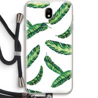 Lange bladeren: Samsung Galaxy J7 (2017) Transparant Hoesje met koord