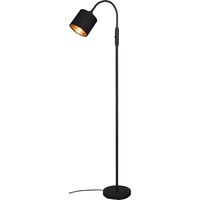 LED Vloerlamp - Trion Torry - E14 Fitting - 1-lichts - Rond - Mat Zwart/Goud - Aluminium - Max. 40W - thumbnail