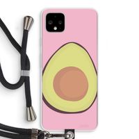 Avocado: Pixel 4 XL Transparant Hoesje met koord