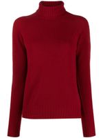 Drumohr pull en laine à col roulé - Rouge
