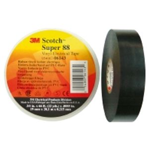 ScotchSuper88 19x6  - Adhesive tape 6m 19mm black ScotchSuper88 19x6