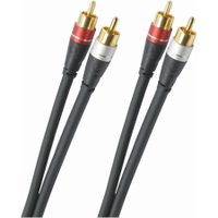 OEHLBACH Audio Link audio kabel 1,5 m 2 x RCA Zwart - thumbnail