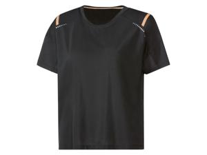 CRIVIT Functioneel damesshirt, korte mouwen, wijd model (S (36/38), Zwart)