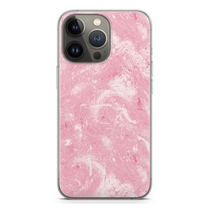 Abstract Painting Pink: iPhone 13 Pro Transparant Hoesje