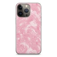 Abstract Painting Pink: iPhone 13 Pro Transparant Hoesje