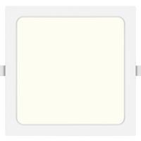 LED Downlight Pro - Aigi Trinko - Inbouw Vierkant 20W - Natuurlijk Wit 4000K - Mat Wit - Kunststof - 224mm