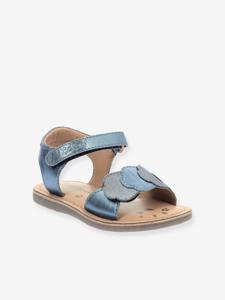 Leren kindersandalen Dyastar KICKERS® marineblauw