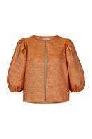 Plien jacquard blouse - orange - 13430