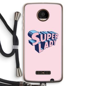 Superlady: Motorola Moto Z Force Transparant Hoesje met koord