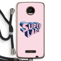 Superlady: Motorola Moto Z Force Transparant Hoesje met koord