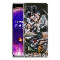 OPPO Find X5 | Siliconen hoesje | met foto Badges
