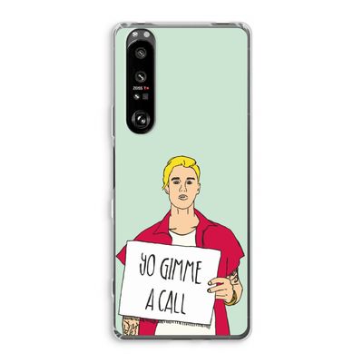 Gimme a call: Sony Xperia 1 III Transparant Hoesje