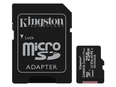 KINGSTON 256GB MicroSDXC Canvas Select+