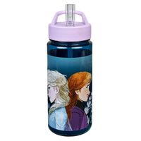 Disney Frozen drinkfles/drinkbeker/bidon met drinktuitje - blauw - kunststof - 500 ml - Schoolbekers - thumbnail