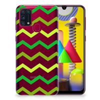 Samsung Galaxy M31 | TPU bumper | Zigzag Groen