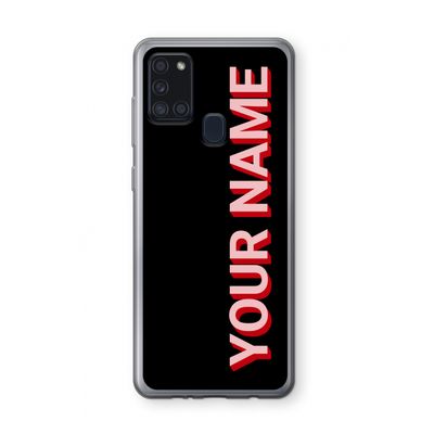 Namecase: Samsung Galaxy A21s Transparant Hoesje