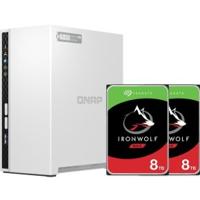 NAS Starterkit QNAP TS-233 + 2x 8TB Seagate Ironwolf