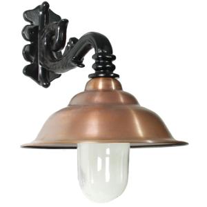 KS Verlichting Nostalgische wandlamp Chateau met koperen kap 1256