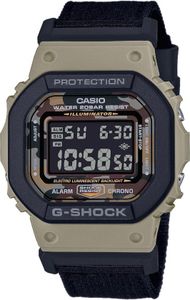 Horlogeband Casio DW-5610SUS-5 Nylon/perlon Zwart