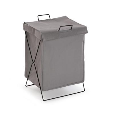 Wasmand Versa Grijs Polyester Metaal Polyethyleen 35 X 48 X 30 CM
