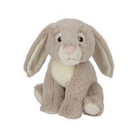 Pluche knuffel konijn van 19 cm   - - thumbnail