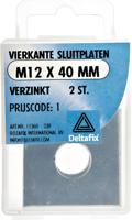 Sluitplaat vk m12x40mm verz 2st - Deltafix