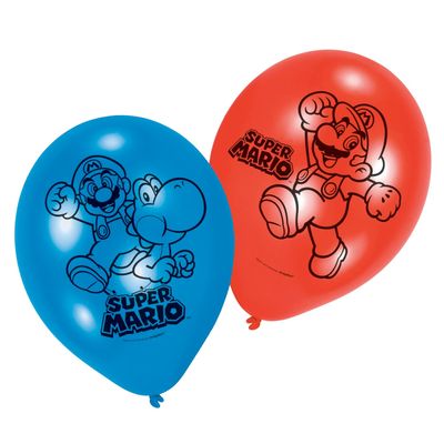 Super Mario ballonnen, 6st.