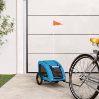 Hondenfietstrailer oxford stof en ijzer blauw Hondenfietstrailer oxford stof en ijzer blauw