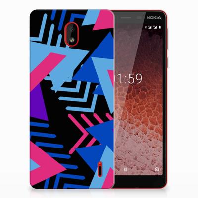 Nokia 1 Plus | TPU Hoesje | Funky Triangle