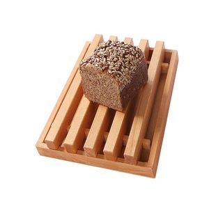 Beukenhouten broodsnijplank met kruimelopvang, 2-dlg Maat: