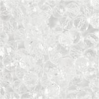 Creativ Company Facet kralen, afm 5x6 mm, gatgrootte 1 mm, kristal, 100 stuk/ 1 doos