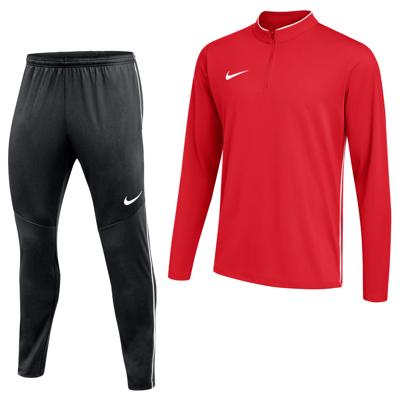 Nike Dri-FIT Park 26 Trainingspak 1/4-Zip Rood Zwart