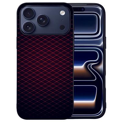 Apple iPhone 17 Pro Telefoonhoesje Geruit Rood